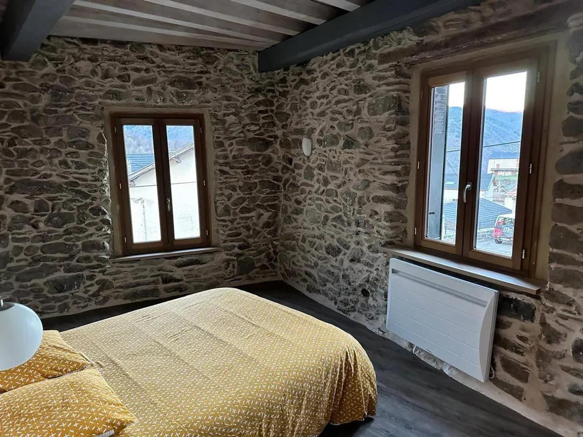 Chalet Confortable A Ascou Avec Vue Sur La Montagne Bagian luar foto